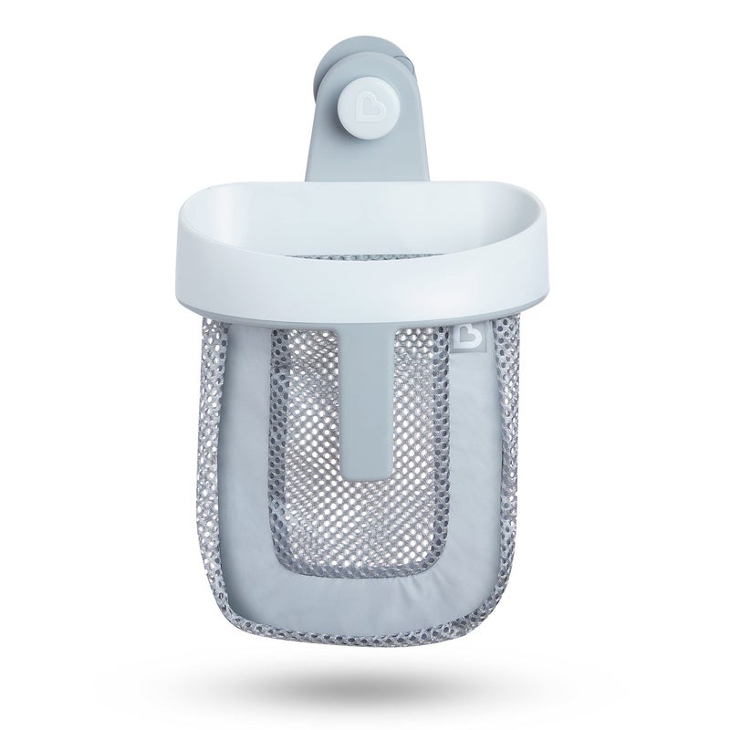 Munchkin Munchkin® Super Scoop™ Hanging Bath Toy Storage with Quick Drying Mesh, Grey  - Image 1