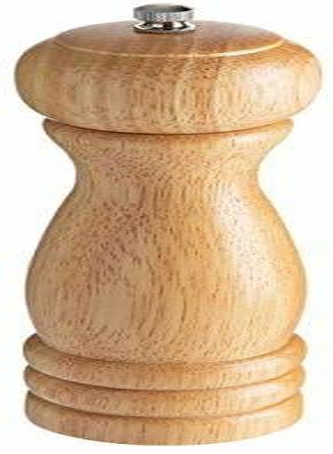 HOMENITY - Salt and Pepper Grinder Mixer Spice Seasoning Mill Sprinkler for Kitchen Wooden Traditional Pepper Mill (Brown, Pack of 1) - Image 1