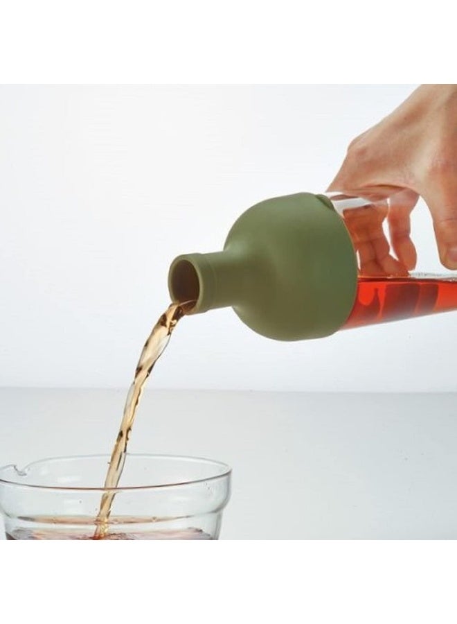 Hario Cold Brew Tea Wine Bottle, 750ml, Olive Green - Image 3
