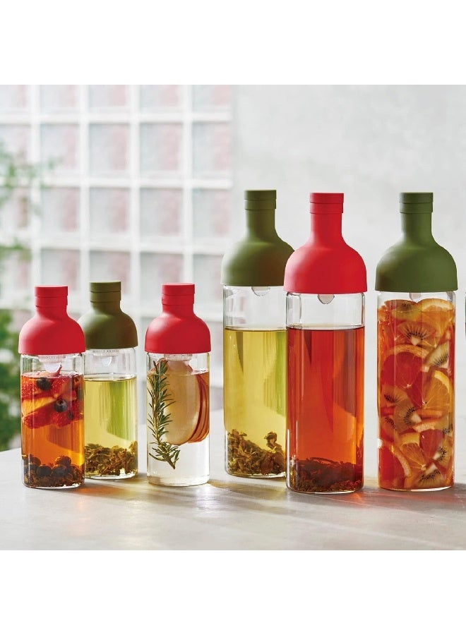 Hario Cold Brew Tea Wine Bottle, 750ml, Olive Green - Image 4