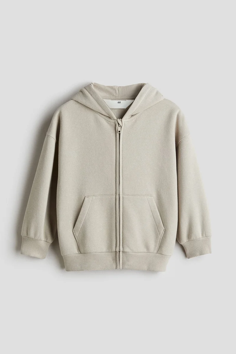 H&M Oversized zip-through hoodie