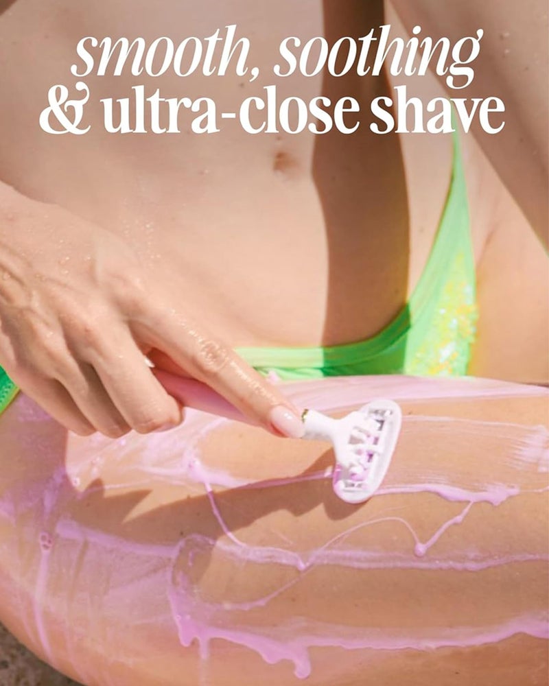 Truly Life Shaver Razor | Best Razor for Sensitive Skin | 5 Blades with Aloe & Shea Butter Infused Gel Bars | Pivoting Head & Flex-Grip Handle for Smooth, Irritation-Free Shave - Image 2