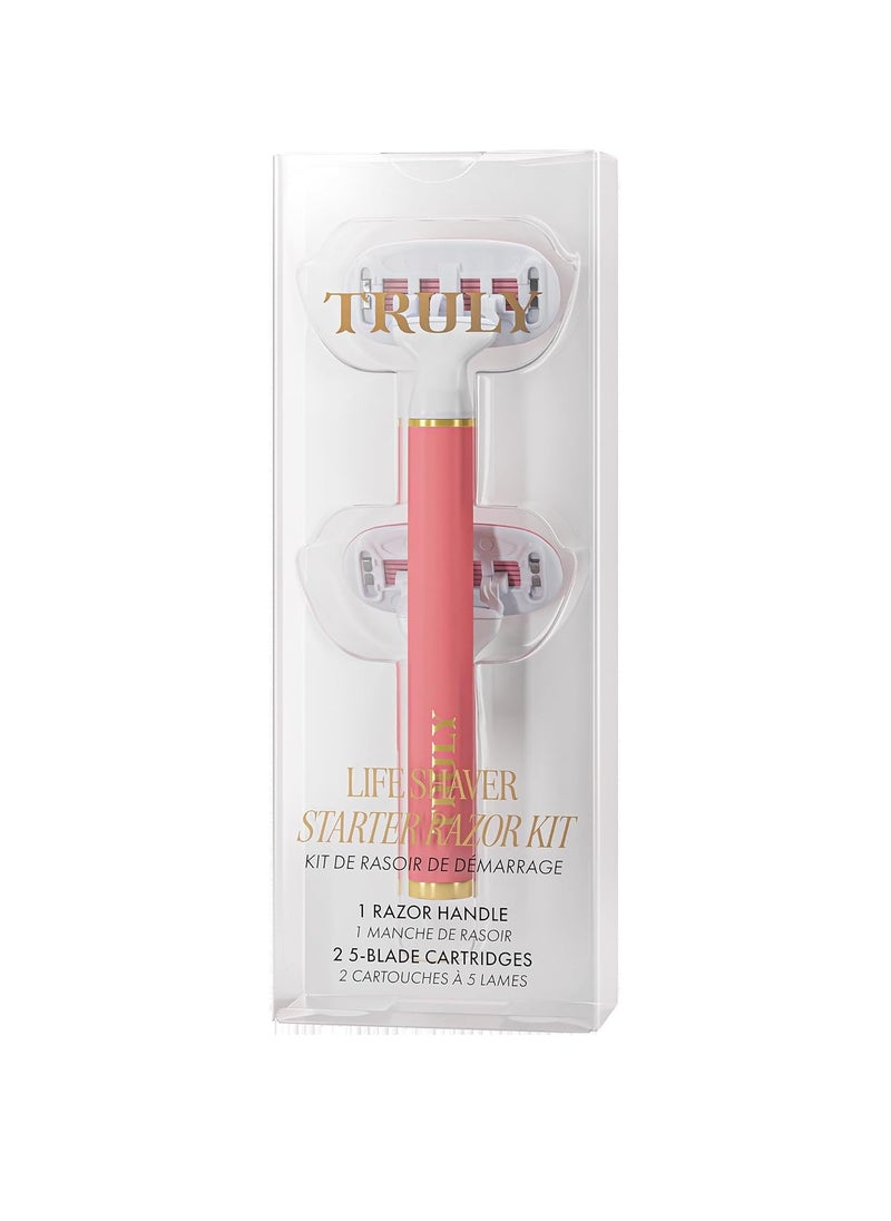 Truly Life Shaver Razor | Magnetic Head & Ergonomic, Multi-Blade Design for Smooth, Irritation-Free Shaving | Ideal for Bikini Line & Sensitive Skin