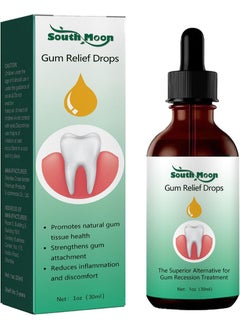 Gum Relief Drops, Oil Pulling for Teeth and Gums, Receding Gums Treatment,Gum Regrowth Drops,Natural Essential Oils Dental Restoration Kit, Easy Gum Restoration