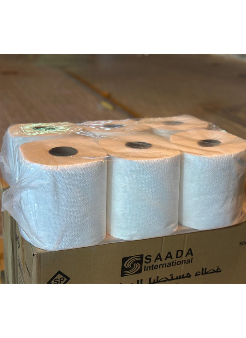 Generic Maxi Roll Tissue Paper(Paper Towel) 550gm Pack of 6  - Image 2