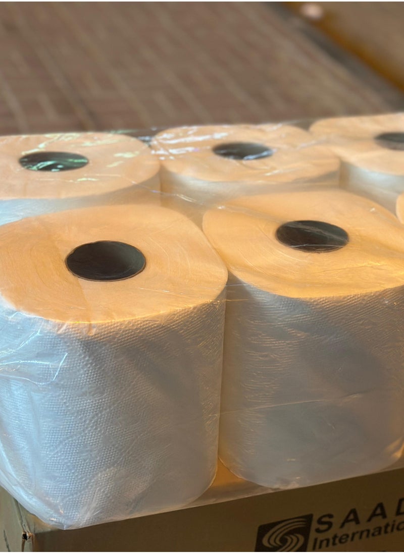 Generic Maxi Roll Tissue Paper(Paper Towel) 550gm Pack of 6  - Image 1