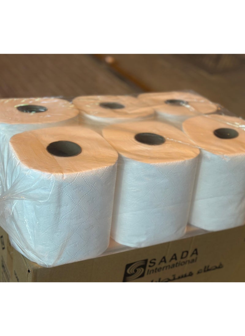 Generic Maxi Roll Tissue Paper(Paper Towel) 550gm Pack of 6  - Image 3