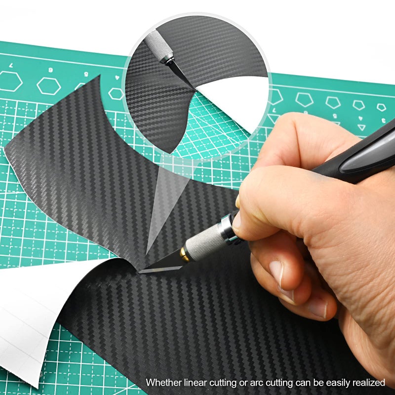 EHDIS Precision Hobby Knife Set Utility Craft Knife Kit with 10PCS Blades for Art, Working-Stencil, Scoring, Scrapbooking, Architecture Modeling, Crafting-Grey - Image 4
