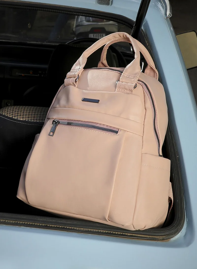 صوص هاوت Top Handle Curve Backpack - Light Pink