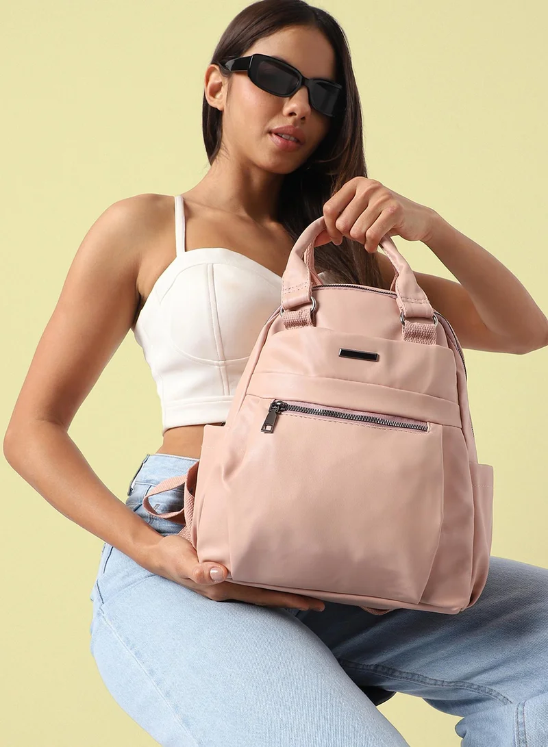 صوص هاوت Top Handle Curve Backpack - Light Pink