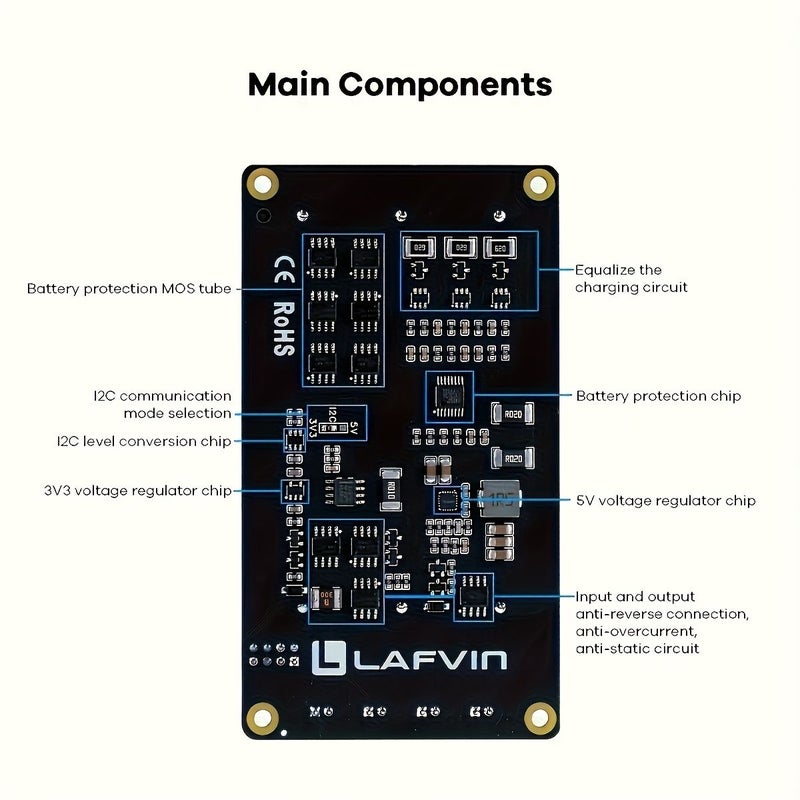 وحدة UPS لـ Raspberry Pi و Jetson Nano مع شحن وإخراج طاقة 3S 5V 5A - Image 5