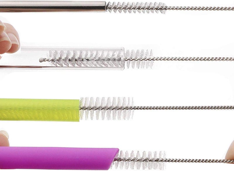 desin Long Straw Brush Cleaner (10 Pack) - Flexible Nylon Tube Cleaning Brushes with Rust-Proof Stainless Steel Wire - Image 4