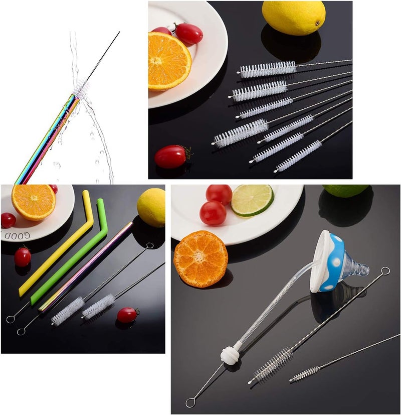 desin Long Straw Brush Cleaner (10 Pack) - Flexible Nylon Tube Cleaning Brushes with Rust-Proof Stainless Steel Wire - Image 3