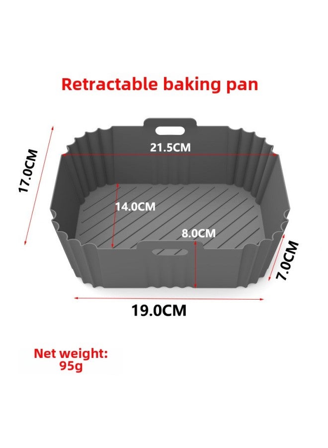 Daily Use Baking Tray/baking Pan For Oven - Rectangular Black Non-stick Coating Tray For Baking Various Dishes-Specifications:Rectangular 6 Generation Thin (gray) - Image 1