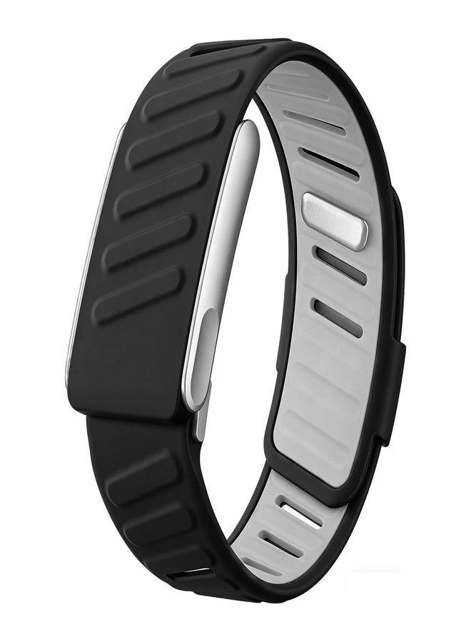 Ayotu Skin-Friendly Silicone Band Compatible with WHOOP 5.0/One/Peak/Life | Breathable Waterproof Adjustable Strap for Men/Women - 24/7 Comfort for Workouts, Commutes & Sleep (Black light gray) - Image 1