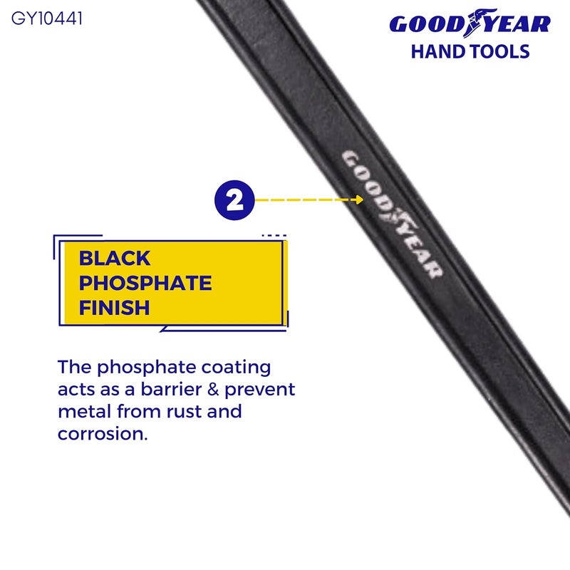 Good Year مفتاح ربط مفتوح من طرف واحد، فك مفاتيح صلبة ومقواة، كروم فاندوم لتطبيقات التحميل الثقيل، مفتاح مفتوح، مفتاح براغي - Image 4