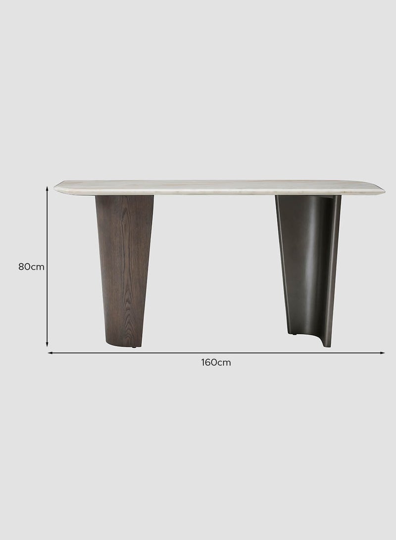 Oxford Console Table, Natural Ionia Marble top