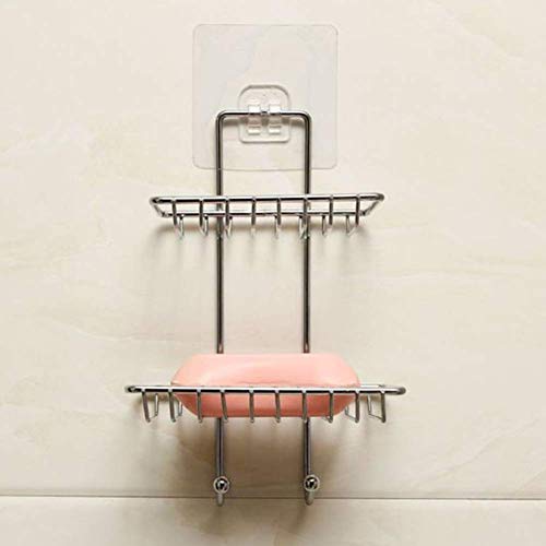 ADTALA Updated Design Steel Self Adhesive Hanging Shower Caddy Rack Storage Organizer (Multicolour) - Image 3