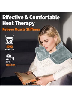 Heating Pad for Pain Relief, Electric Heat Pad for Back Neck and Shoulders, 58x42cm, Soft Material, Auto Shut Off, 6 Temperature Levels, 4 Timer Settings, Hand and Machine Washable, Gifts - pzsku/Z2BEC3E596366BA733B41Z/45/_/1740622051/4e4910bc-20a5-475f-a04b-5c236fcb5eed