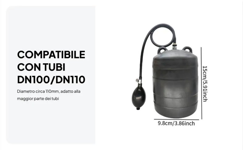 Inflatable Pipe Plug Sturdy Rubber Professional Plumbing Test Plug for Mini Water Pump - Image 3