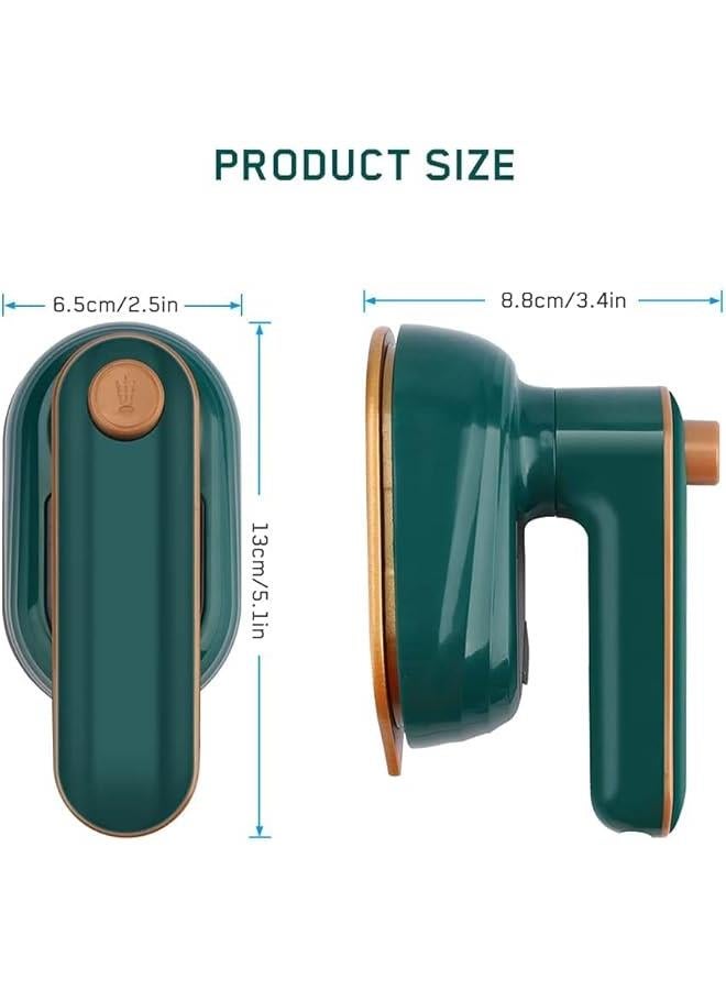 Beauenty Mini Iron for Clothes, Portable Handheld Steam Iron Non-Stick Ceramic Soleplate, Fast Heating, 360° Ironing Machine for Home Business Traveling Sewing, Quilting, Heat Transfer Crafting  - Image 2