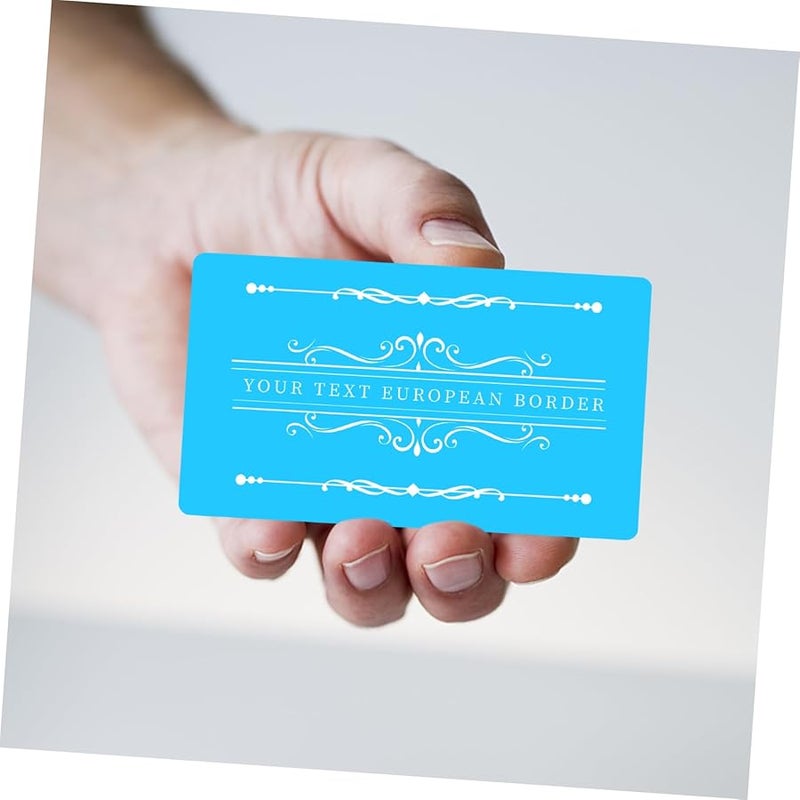 100 قطعة من بطاقات الألومنيوم الفارغة للنقش، بطاقات عمل بالجملة، مغلفات فارغة - Image 5