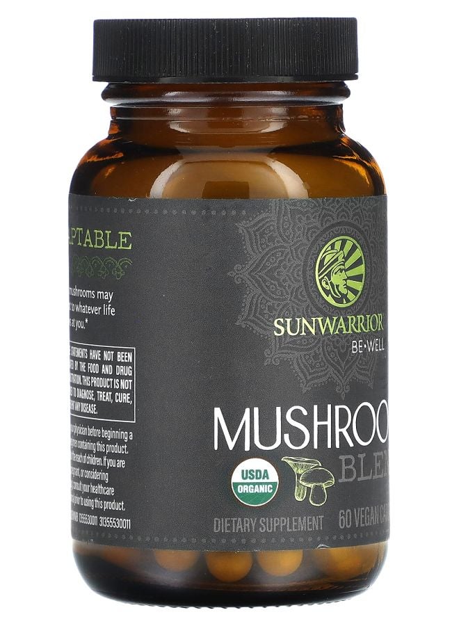 Sunwarrior Mushroom Blend 60 Vegan Capsules - Image 2