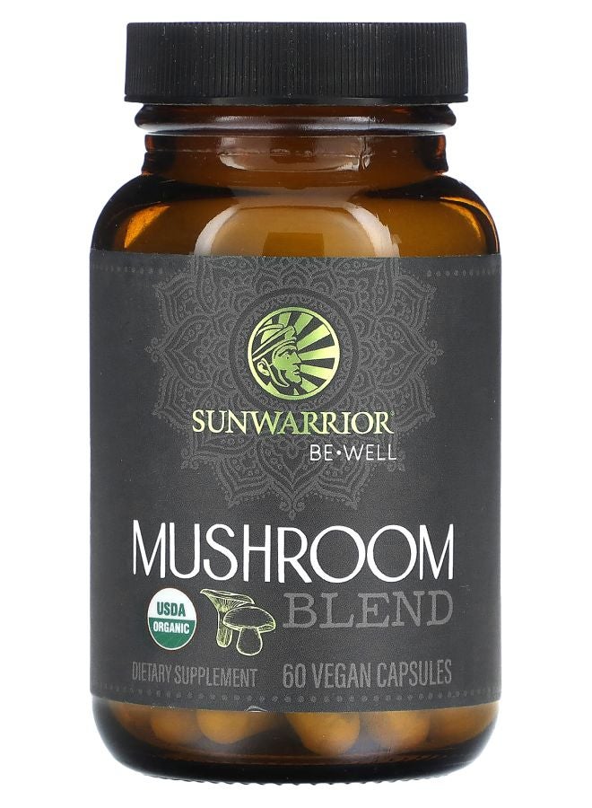 Sunwarrior Mushroom Blend 60 Vegan Capsules - Image 1