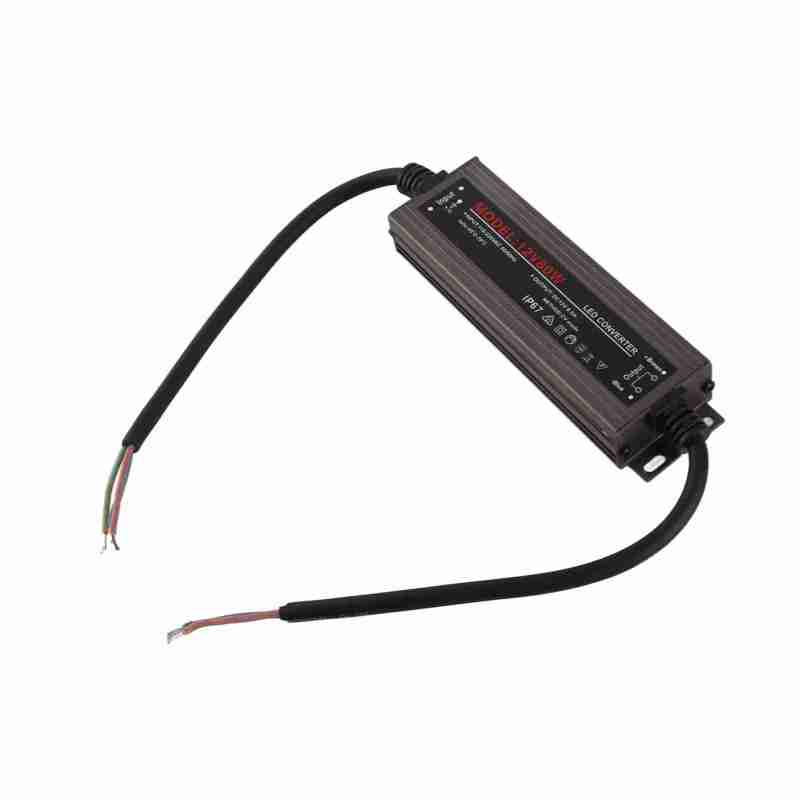 Waterproof Power Supply: IP67 Ultra-Thin, Anodized Anti-Corrosion Surface, Low DC Ripple - High Efficiency Insulated Switching Power Supply for Wiring Installation - Image 1
