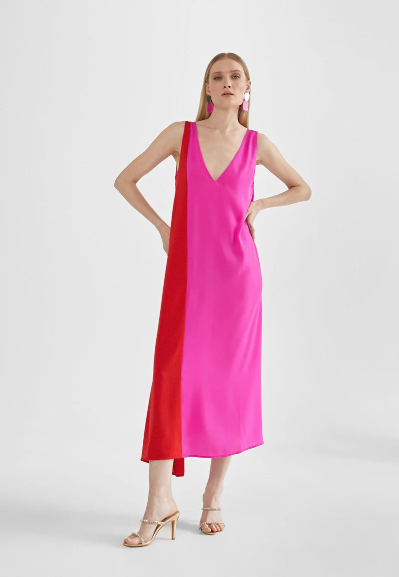 Lola Casademunt Two-tone midi dress