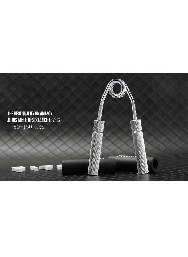 KASTWAVE - Hand Grip Strengthener Adjustable Resistance 50-150 Lbs Hand Gripper, Hand Strengthener, Upgraded Grip Strength Trainer, Metal Grip Strength Trainer for Hand, Forearm, and Fingers - Image 1