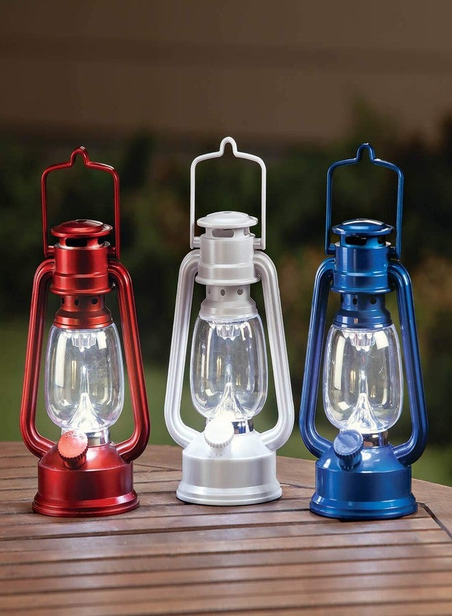 Fox Valley Traders Red, White and Blue LED Lanterns Set of 3 - Image 3