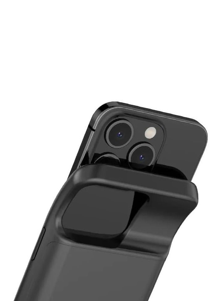 بلو فاير جراب بطارية خارجي نحيف للغاية لهاتف iPhone 16 Pro  مع بنك طاقة مدمج عالي السعة – غطاء شحن محمول يوفر طاقة إضافية بنسبة 100%، مؤشرات LED، شحن سريع وتوافق شامل - Image 2