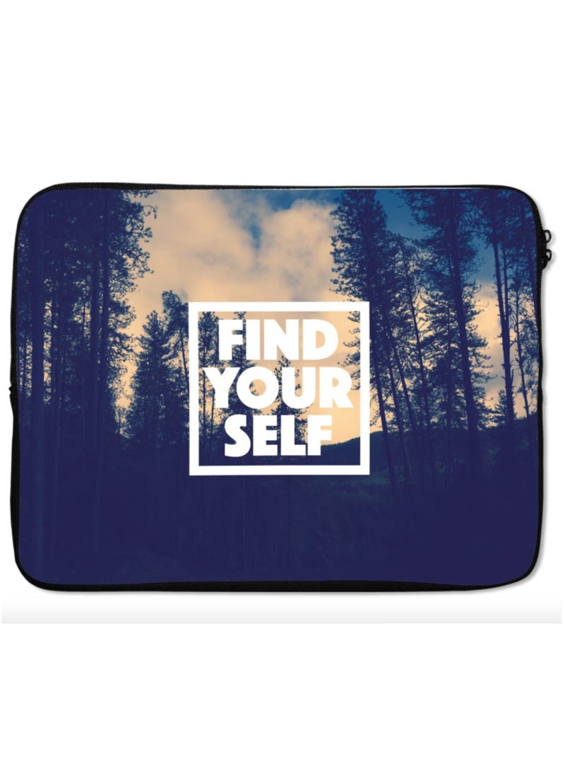 LOUD UNIVERSE Find Your Self Printed Laptop Sleeve Laptop Cover 