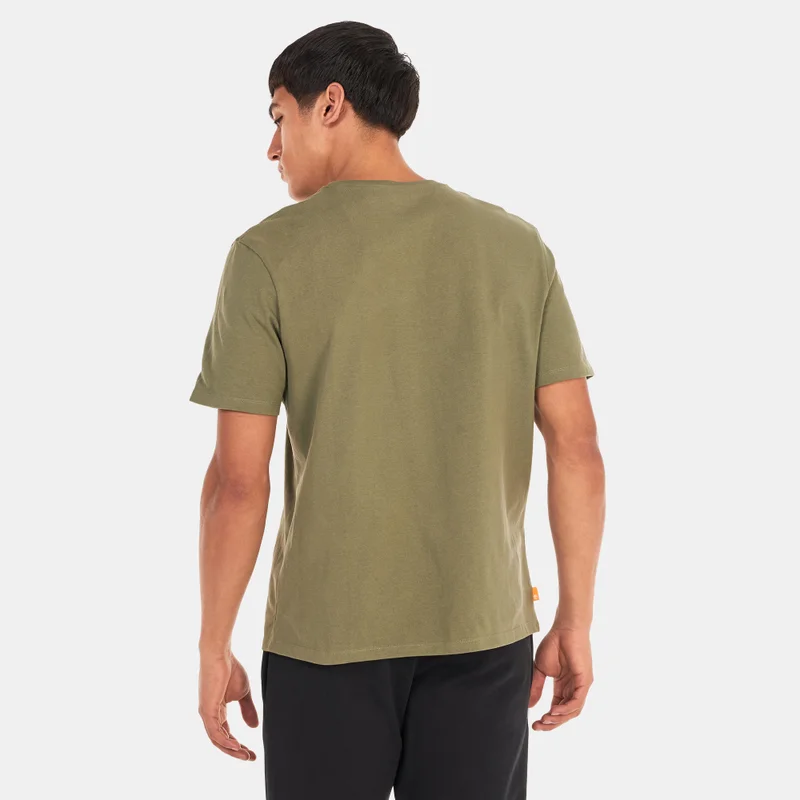 Timberland Men's Heavyeight Woven Badge Authentic T-Shirt
