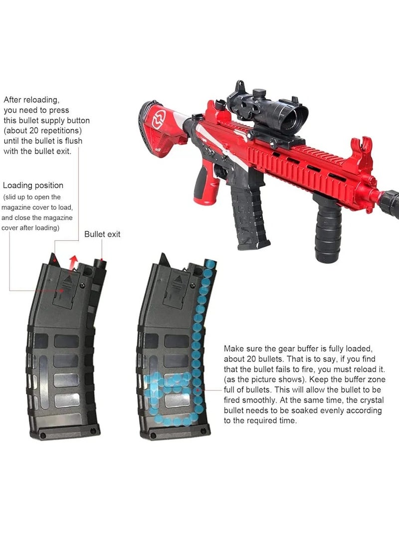 M416 Graffiti Gel Ball Blaster for Kids - Soft Bullet Shooting Game with Long-Range Shooting, Tactical Scope, and Accessories  - Image 4