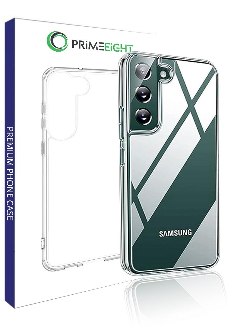 Transparent Crystal Clear Samsung S22 Case Shockproof Curved Edges case HD Clear Anti Scratch S22 protective case