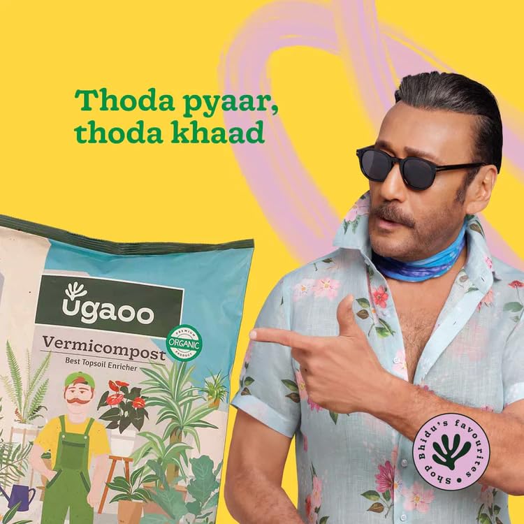 Ugaoo Organic Vermicompost Fertilizer for Plants – 1 Kg | 100% Natural Vermi Compost Manure for Home Garden, Vegetables, Indoor & Balcony Plants | Organic Soil Booster for Plant - Image 2