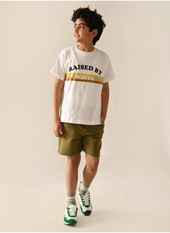 LILPICKS Graphic Printed T-shirt with Drawstring Short Set  - Image 1
