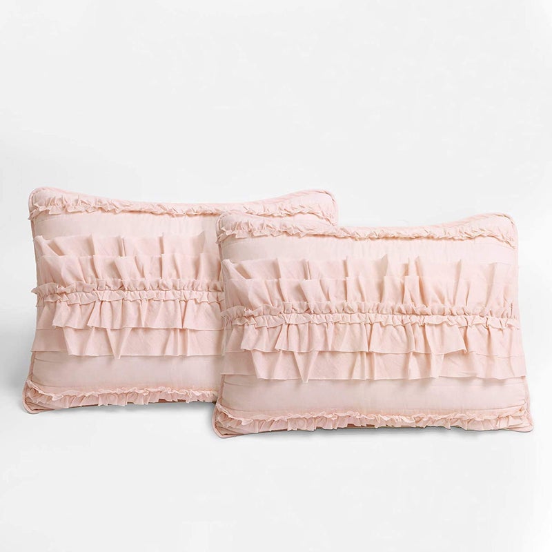 Lush Decor Belle Comforter Twin Size 2 Piece Set Blush - Twin Bedding Set - Pink Comforter - Coquette Decor - Kids Bedding - Image 4
