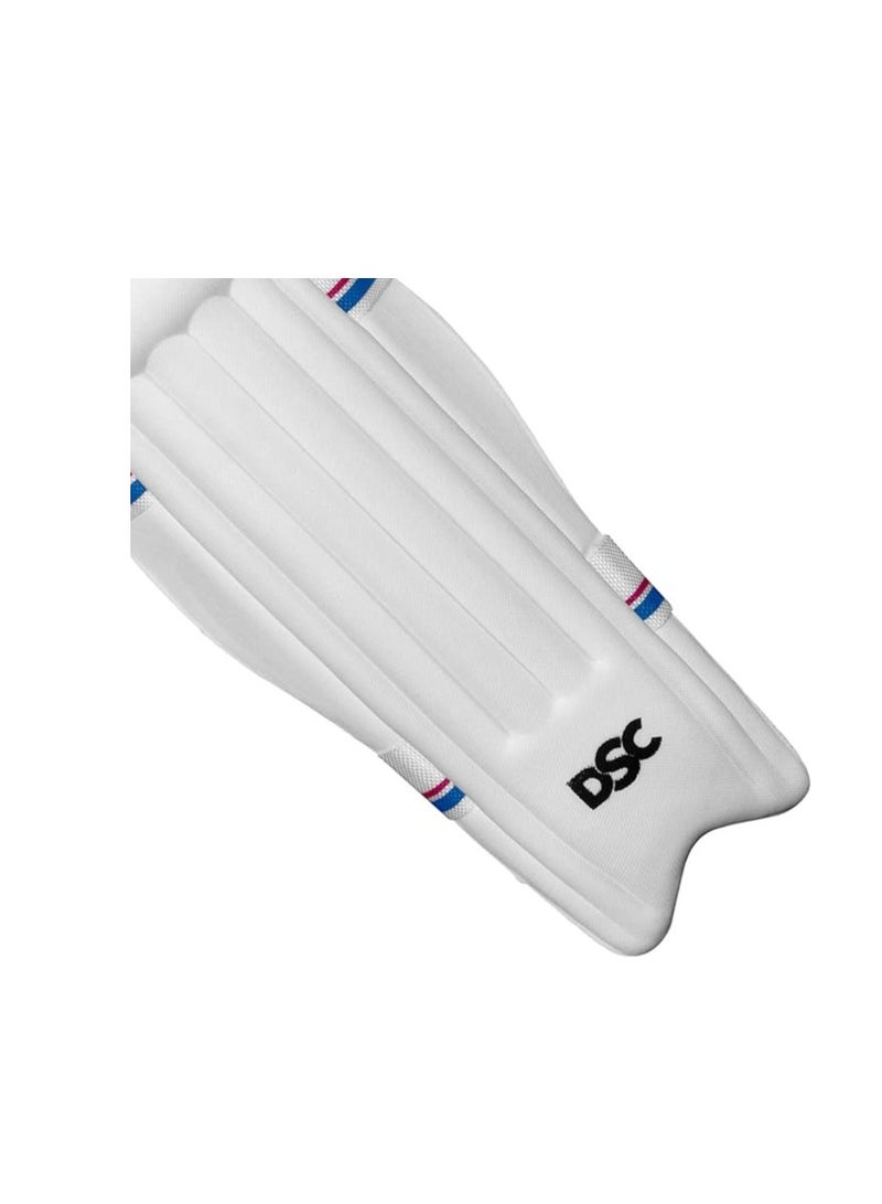 DSC Intense Force Leather Cricket Batting Leg Guard - Image 3