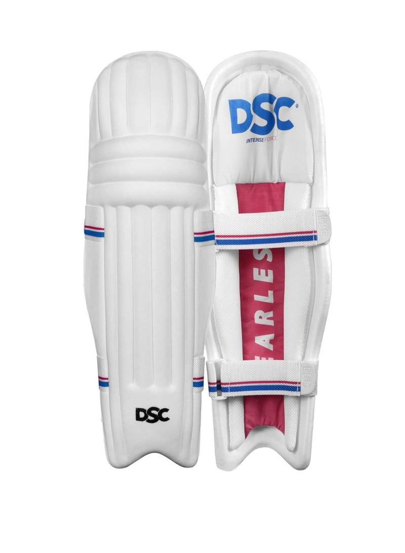 DSC Intense Force Leather Cricket Batting Leg Guard - Image 1