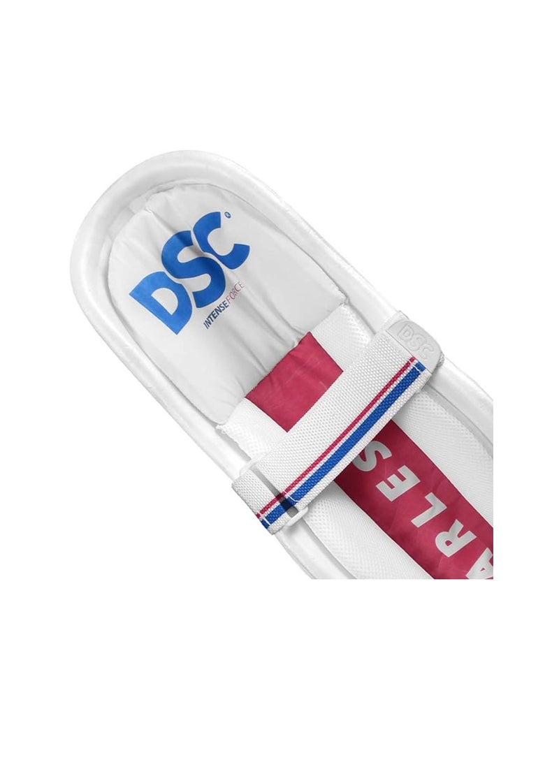 DSC Intense Force Leather Cricket Batting Leg Guard - Image 4