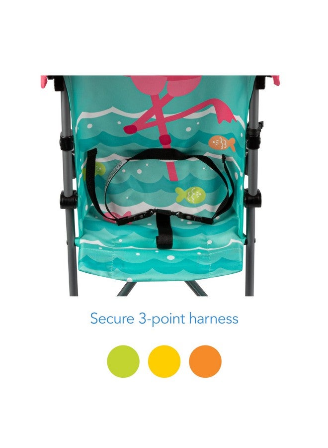 COSCO Character Umbrella Stroller Easy To Store Anywhere With Its Compact Umbrella Fold Pink Flamingo - Image 3