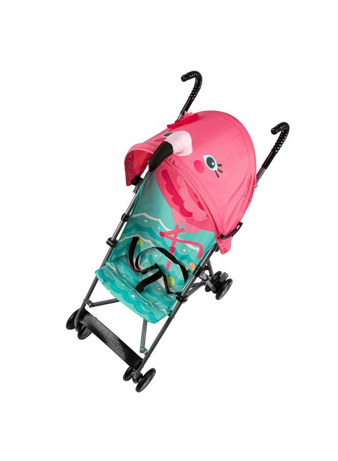 COSCO Character Umbrella Stroller Easy To Store Anywhere With Its Compact Umbrella Fold Pink Flamingo - Image 2