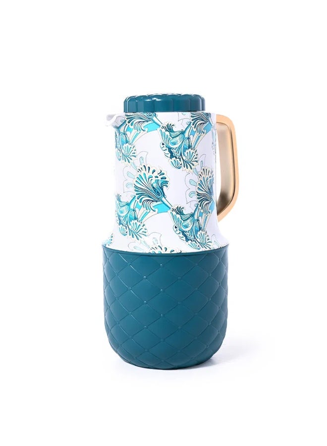 TAVOLO Mona green embossed thermos 1 liter - Image 1