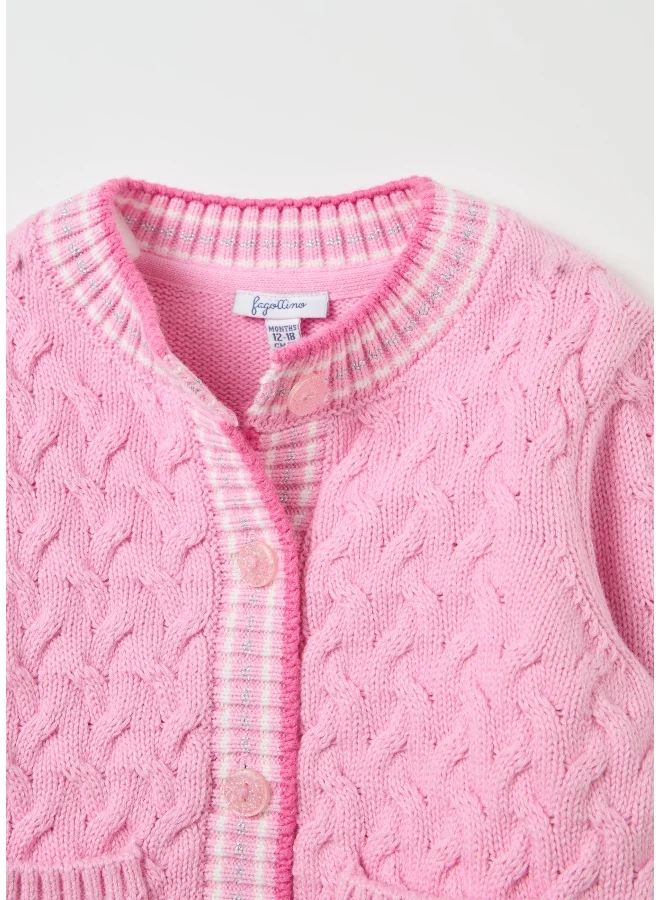 Ovs Cable-knit cardigan with lurex