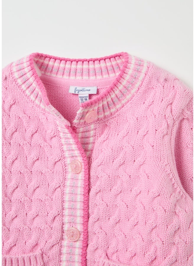 Ovs Cable-knit cardigan with lurex - Image 3