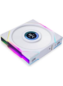 LIAN LI Uni Fan TL 120 Reverse Blade Case Fan, 1.6" LCD, 120mm Fan Size, 1900 RPM Fan Speed, 54.3 CFM Airflow, PA66 / PBT Materials, FD Bearing, Triple Pack, W/ Controller  - Image 3