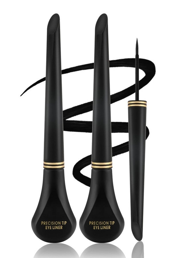 Boobeen 2pcs Black Ink Liner, Liquid Eyeliner Makeup Waterproof Eyeliner Pen Long Lasting, Precision Brush Tip, Goes on Smoothly - Image 1